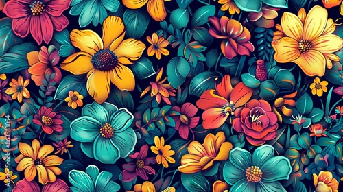 floral wallpaper background