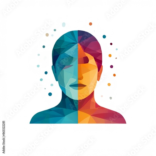 illustration of a head with hair