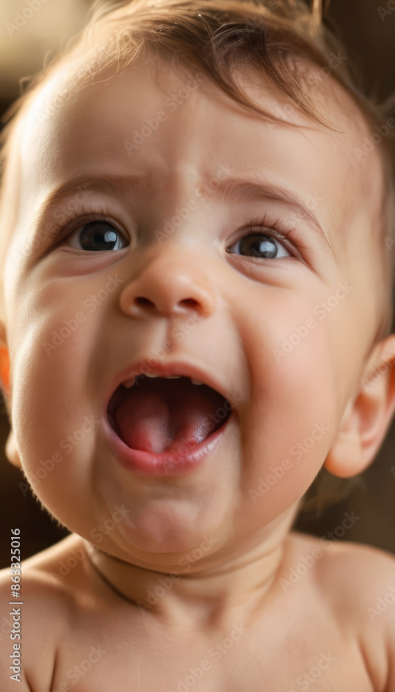 portrait of a baby crying, little kid crying portrait of a baby crying, little kid crying