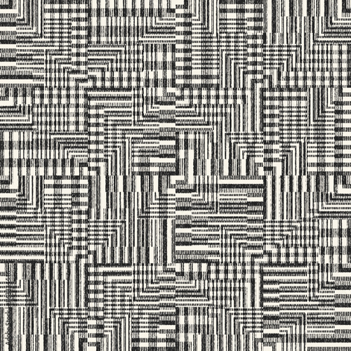 Monochrome Grain Broken Graphic Pattern