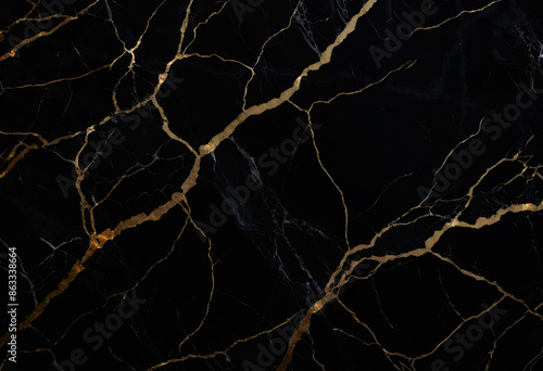 natural italian black marble stone with golden veins use for ceramic wall, floor and granite high gloss tile surface and also use for home interior and wallpaper.