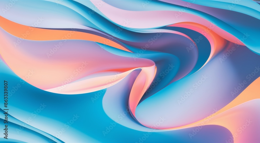 A close up of a colorful abstract design on the surface, AI A close up of a colorful abstract design on the surface, AI