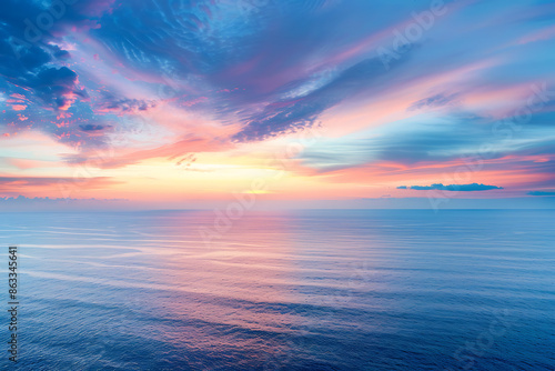 sunset over the sea © Joun