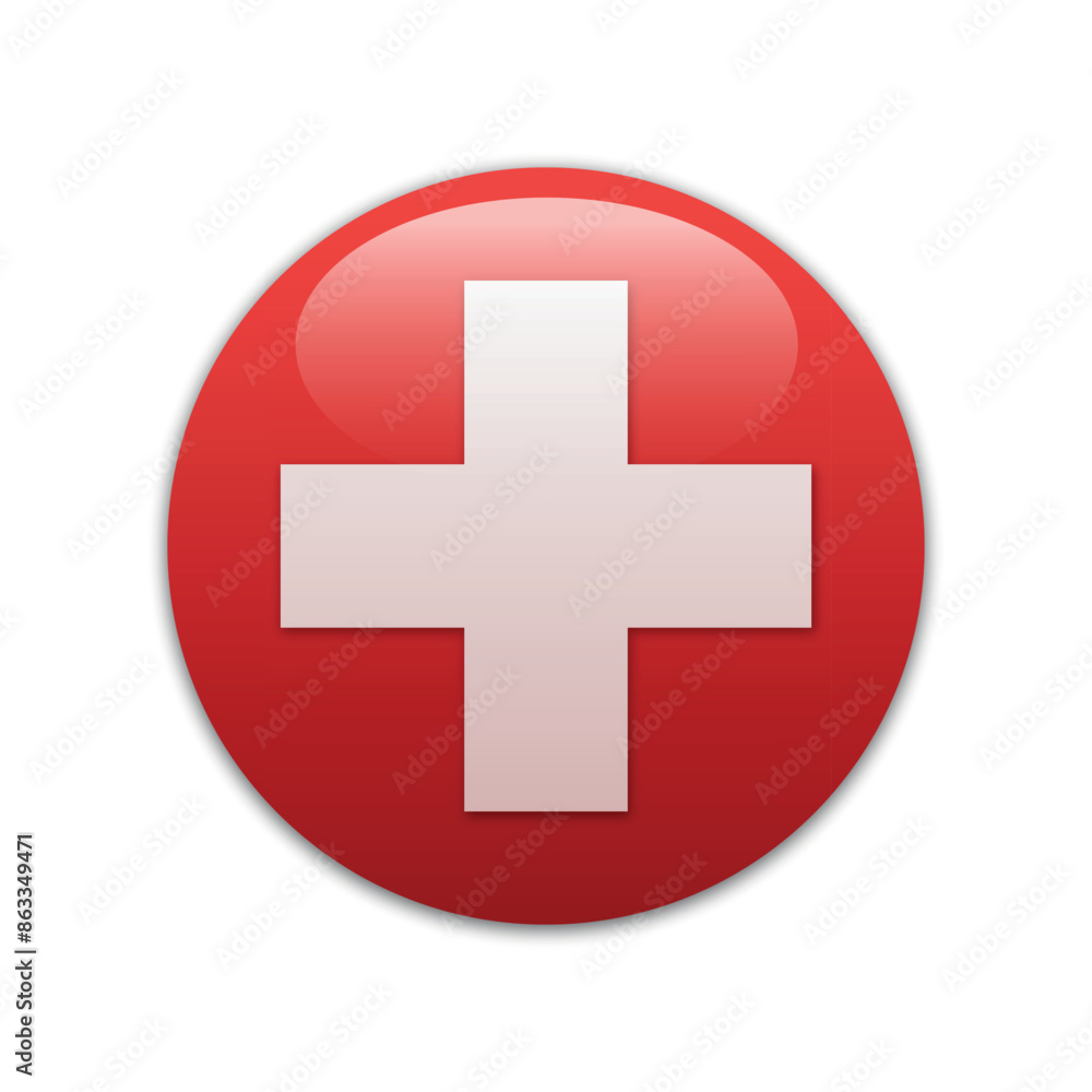 ambulance emblem, white cross on a red background ambulance emblem, white cross on a red background