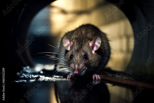 rat moving around in a small space