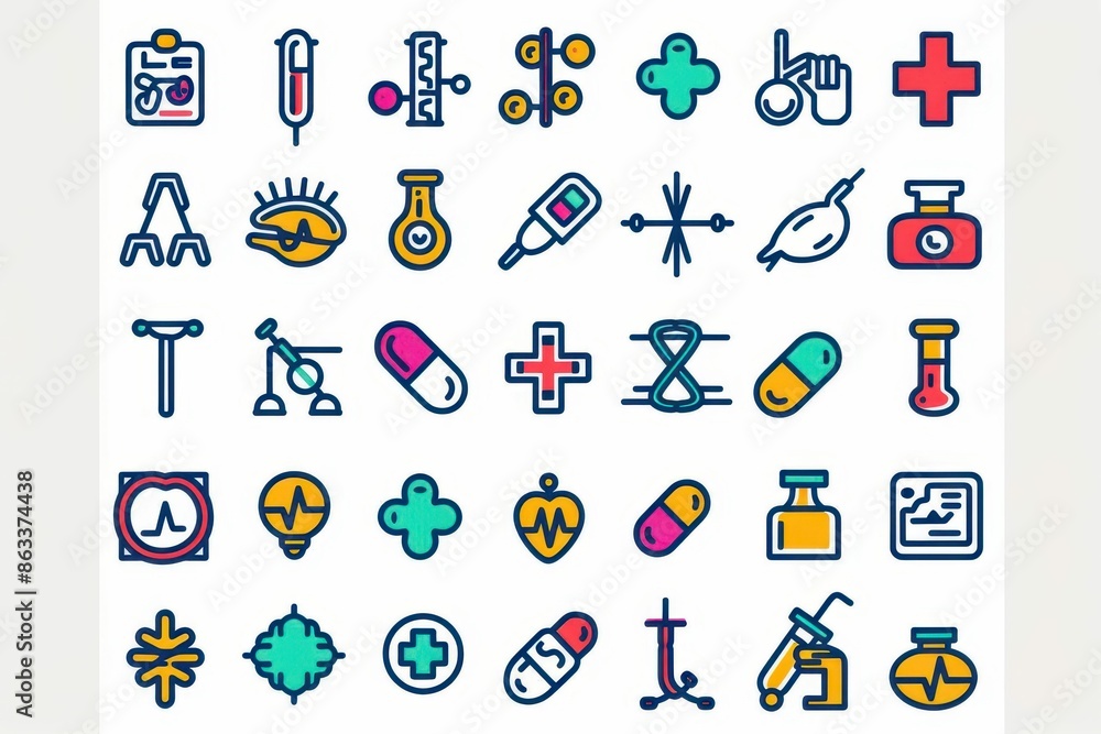 comprehensive medical and healthcare icon set 400 sleek linestyle ...