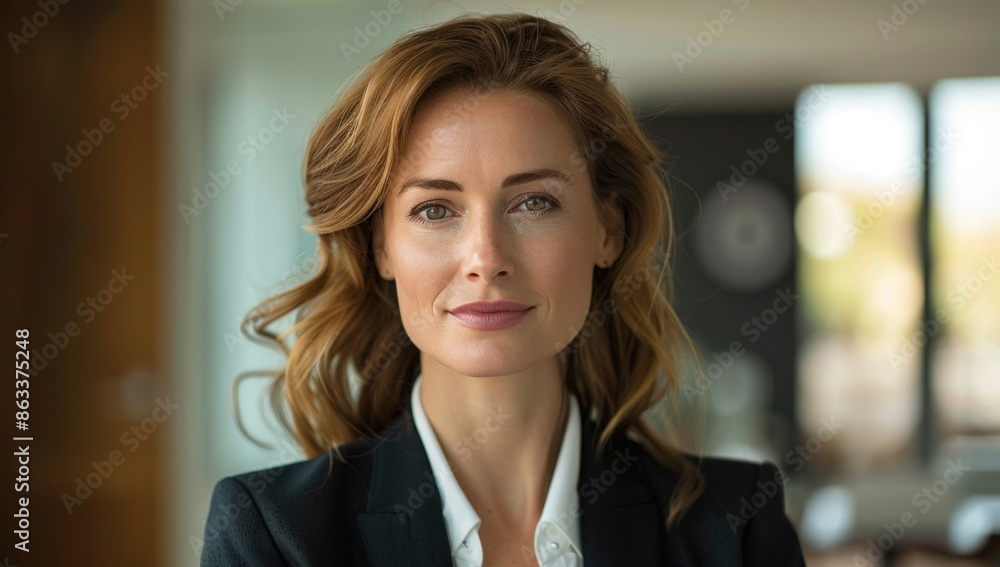 a 35-year-old corporate leader, her gaze steady and resolute. In the frame, discreetly embed the check mark symbol, symbolizing her adherence to excellence. a 35-year-old corporate leader, her gaze steady and resolute. In the frame, discreetly embed the check mark symbol, symbolizing her adherence to excellence.