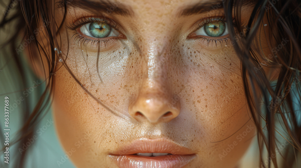 Fashion shoot of attractive brunette with amazing eyes Fashion shoot of attractive brunette with amazing eyes