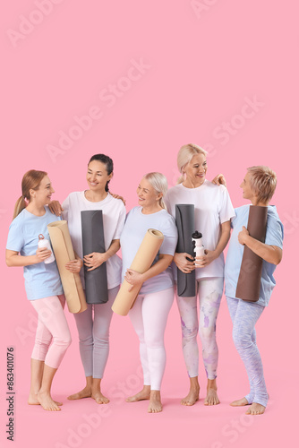 Group of mature women with ...