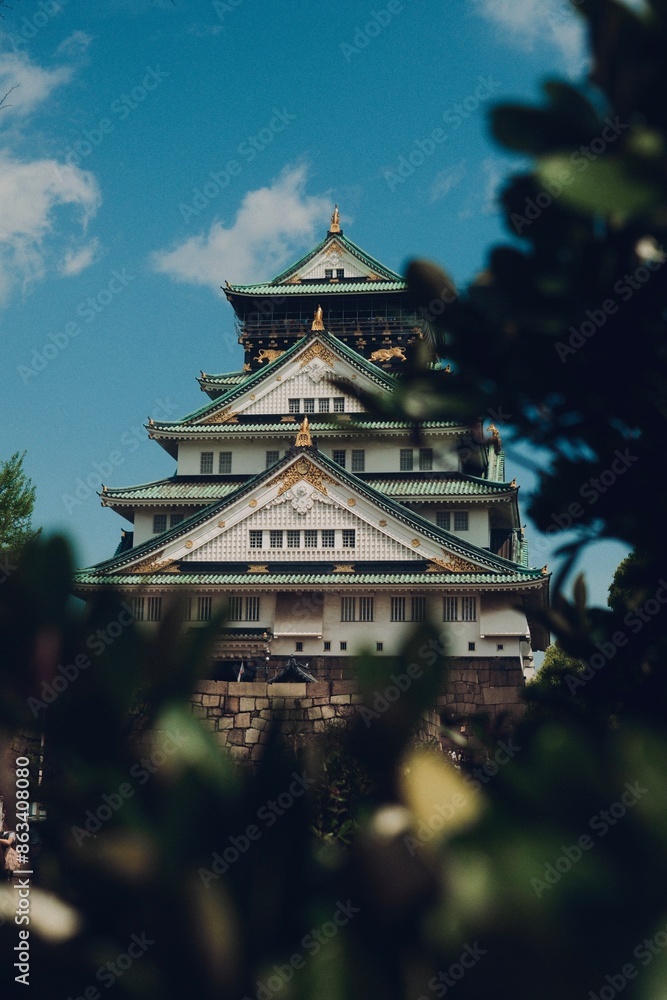 Naklejka premium Osaka Castle