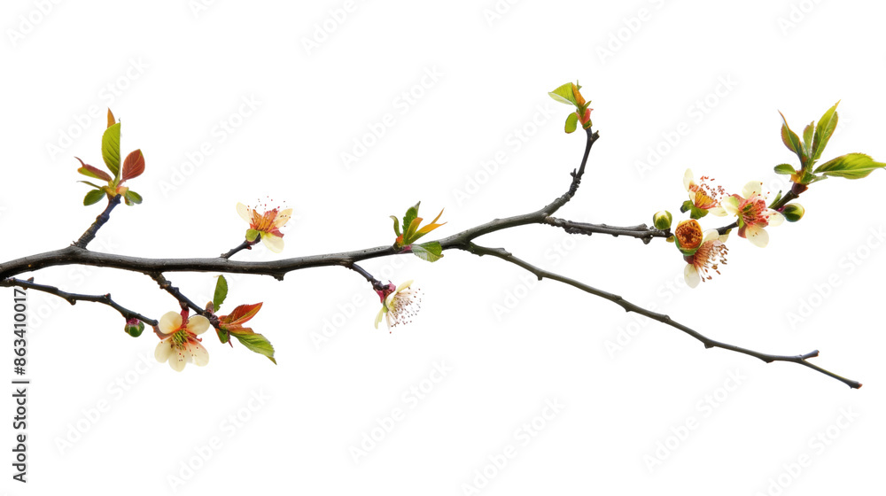 Tree branch flower Photo Overlays on transparent background