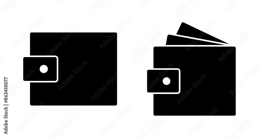 Wallet Icon vector isolated on white background. money wallet icon Wallet Icon vector isolated on white background. money wallet icon