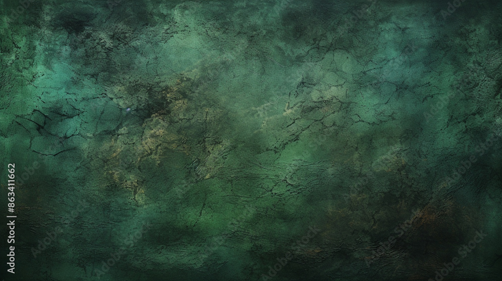 Fototapeta premium dark green background with grunge texture