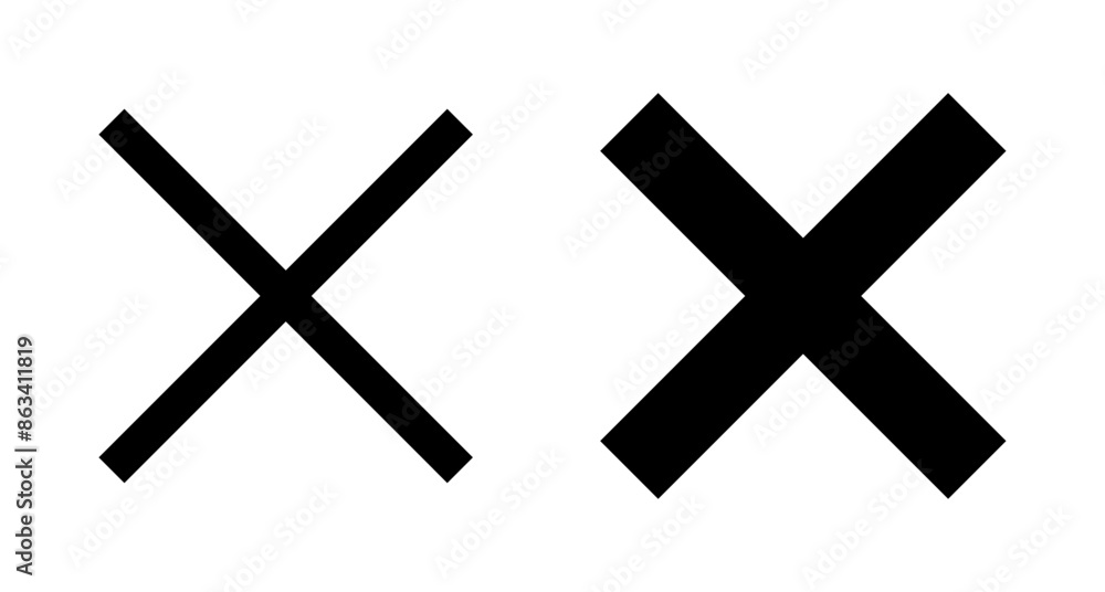 Close icon vector isolated on white background. Delete icon. remove, cancel, exit symbol Close icon vector isolated on white background. Delete icon. remove, cancel, exit symbol