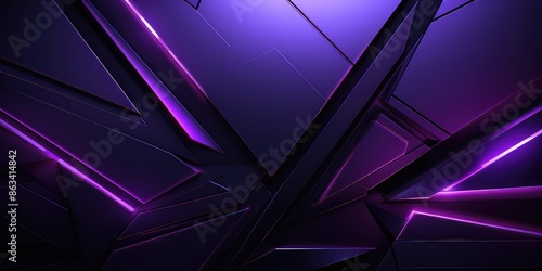 Abstract background purple color with geometric 3D texture and light leaks