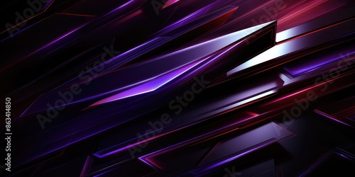 Abstract background purple color with geometric 3D texture and light leaks