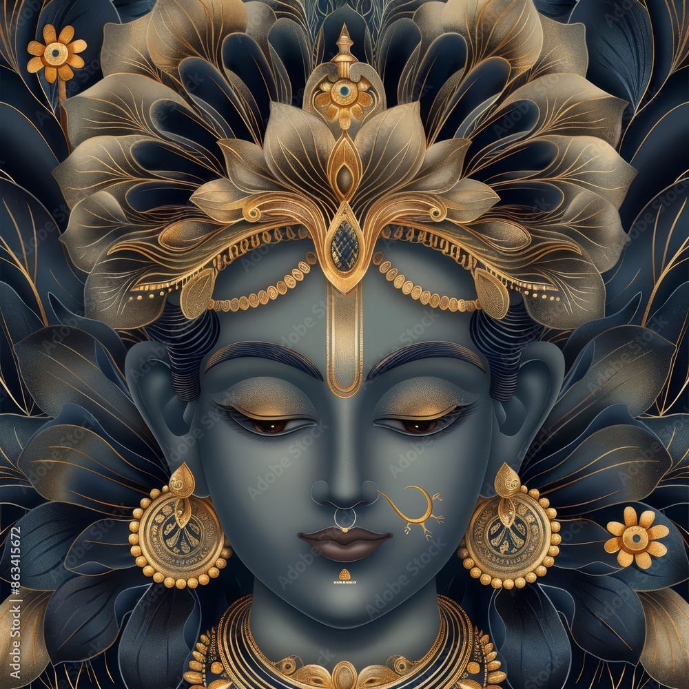 Patachitra art of Lord rama in Hindu calendar art style Stock ...