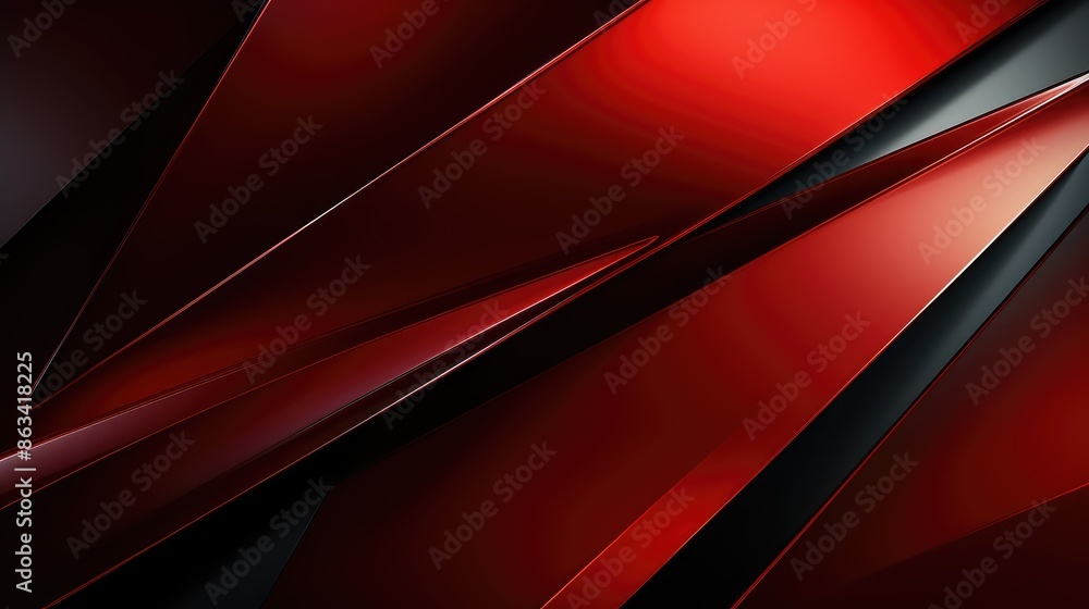 Abstract background red color with geometric 3D texture and light leaks Abstract background red color with geometric 3D texture and light leaks