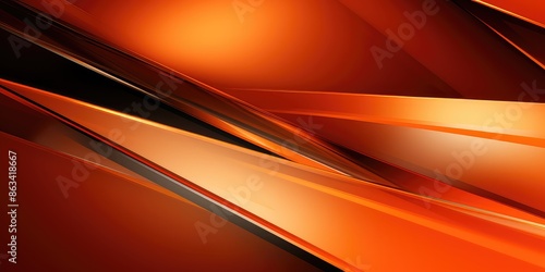 Abstract background orange color with geometric 3D texture and light leaks