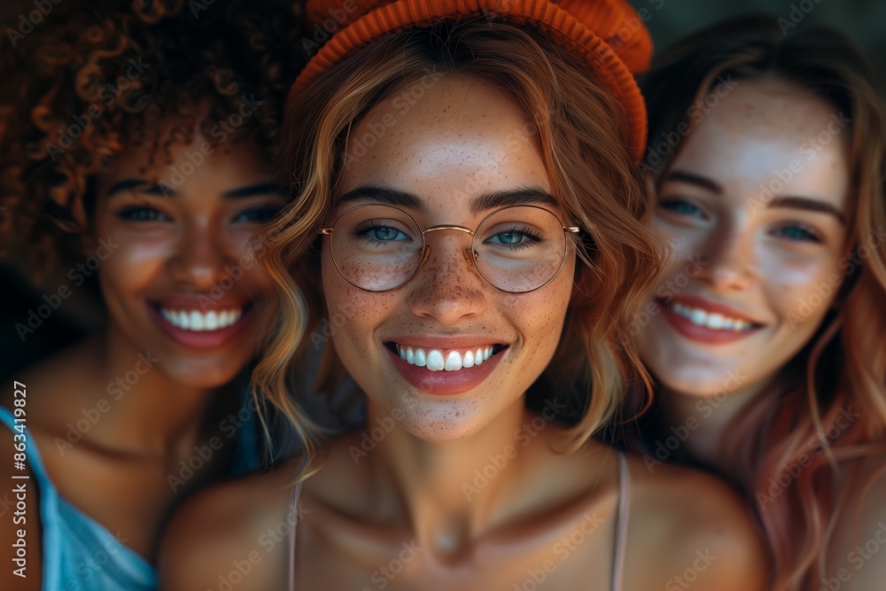 Happy People Bonding Generative AI Art Happy People Bonding Generative AI Art