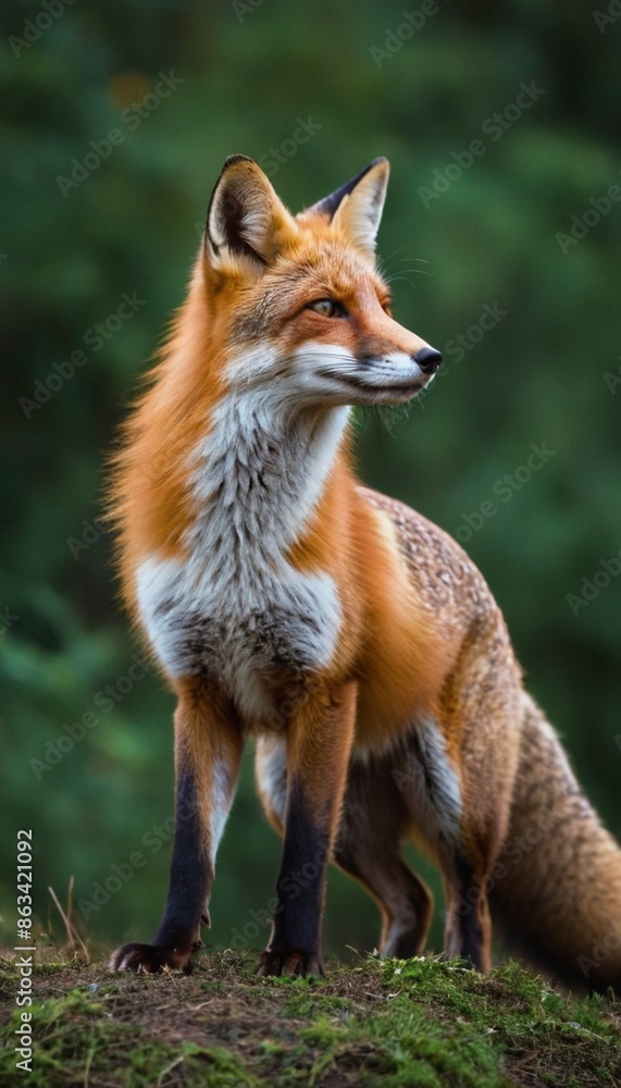 Red Fox in a Forest Red Fox in a Forest