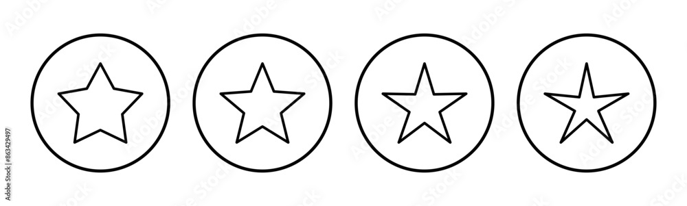 Star Icon set. rating icon vector. favourite star icon Star Icon set. rating icon vector. favourite star icon