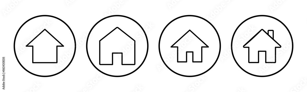House icon set. Home icon vector House icon set. Home icon vector
