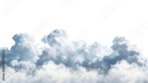 Clouds on transparent background 