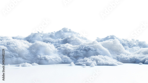 Wallpaper Mural Snow strip isolated on white background Torontodigital.ca