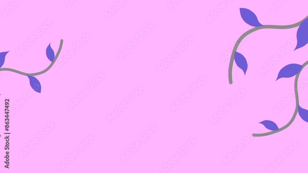 animated background of creeping plants or flowers with soft blue as a background, motion graphic, mp4, animated background animated background of creeping plants or flowers with soft blue as a background, motion graphic, mp4, animated background