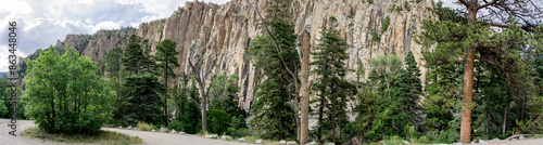 Panorama - palisades, Cimarron Canyon, New Mexico