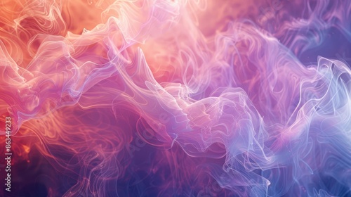 Fractal Smoke with High Resolution Quality for Graphic Design Projects in Cosmos Science and Abstraction