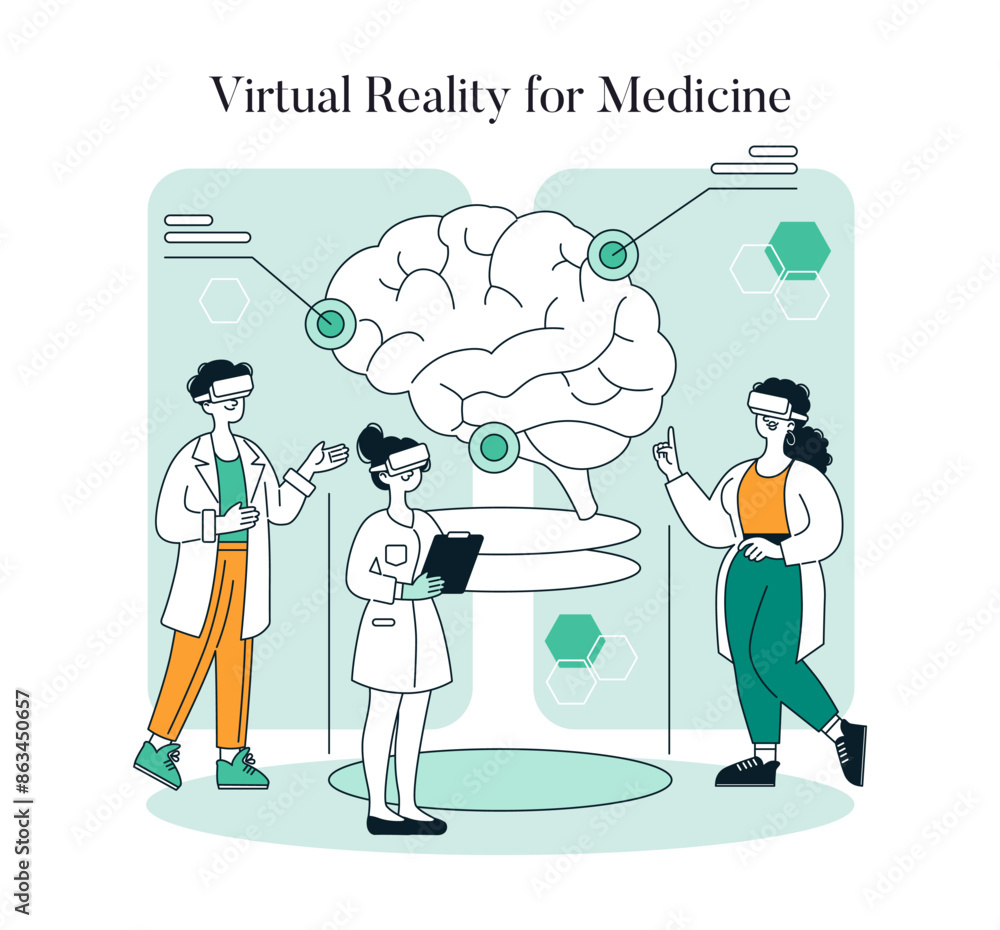 Healthcare Innovation. Flat Vector Illustration Healthcare Innovation. Flat Vector Illustration