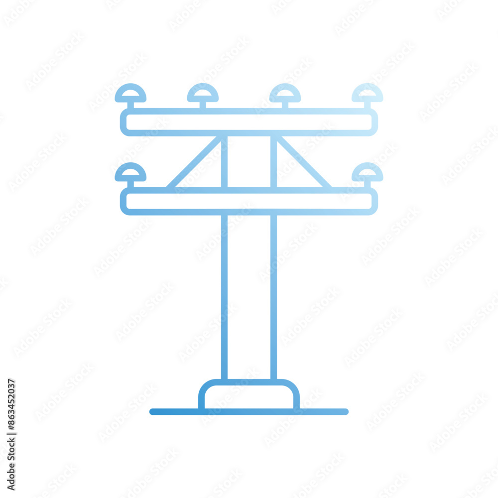 Electric Pole Vector Icon Electric Pole Vector Icon
