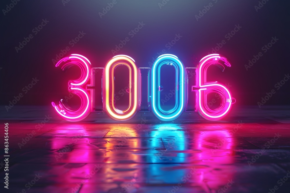 A neon sign of a classic 80s catchphrase glowing brightly., isolated white background, Retro 80s synthwave, Photo stock style, clean background, no copyrighted logo, no letters A neon sign of a classic 80s catchphrase glowing brightly., isolated white background, Retro 80s synthwave, Photo stock style, clean background, no copyrighted logo, no letters