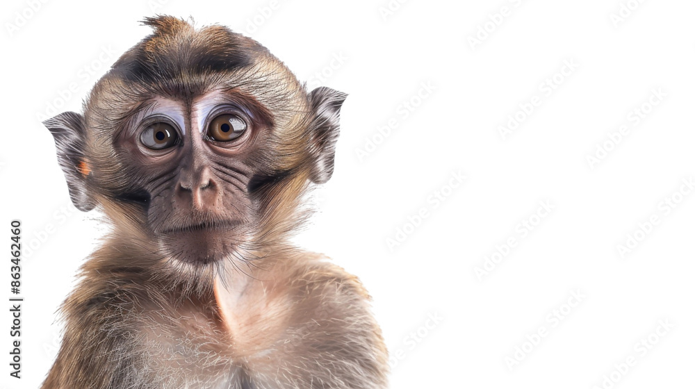 Cute baby monkey on transparent background Cute baby monkey on transparent background