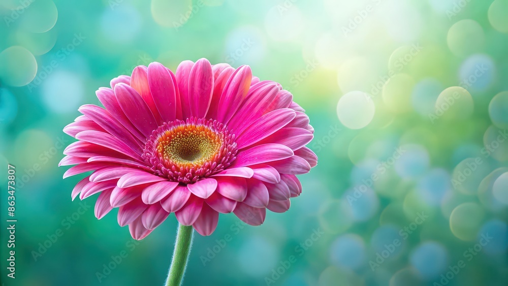 Vibrant pink gerber daisy against a soft blurred background, pink, gerber daisy, flower, vibrant, colorful, petals, bloom, nature Vibrant pink gerber daisy against a soft blurred background, pink, gerber daisy, flower, vibrant, colorful, petals, bloom, nature
