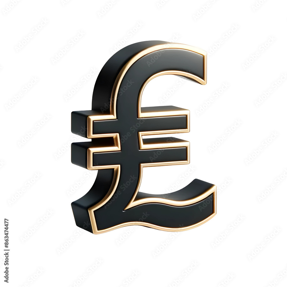 Fototapeta premium 3D euro symbol