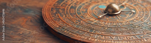 Closeup of a horoscope page in an astrology book, horoscope reading, zodiac insights