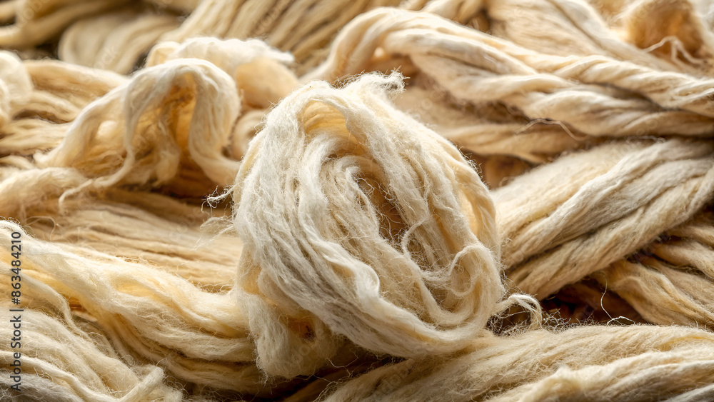 Natural and raw The unbleached and undyed fibers of cotton muslin are showcased in this closeup texture image giving off a rustic and natural vibe Natural and raw The unbleached and undyed fibers of cotton muslin are showcased in this closeup texture image giving off a rustic and natural vibe