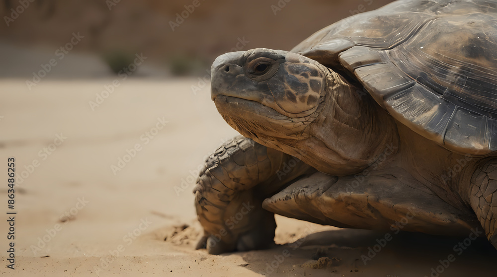 a turtle that is sitting on the sand a turtle that is sitting on the sand
