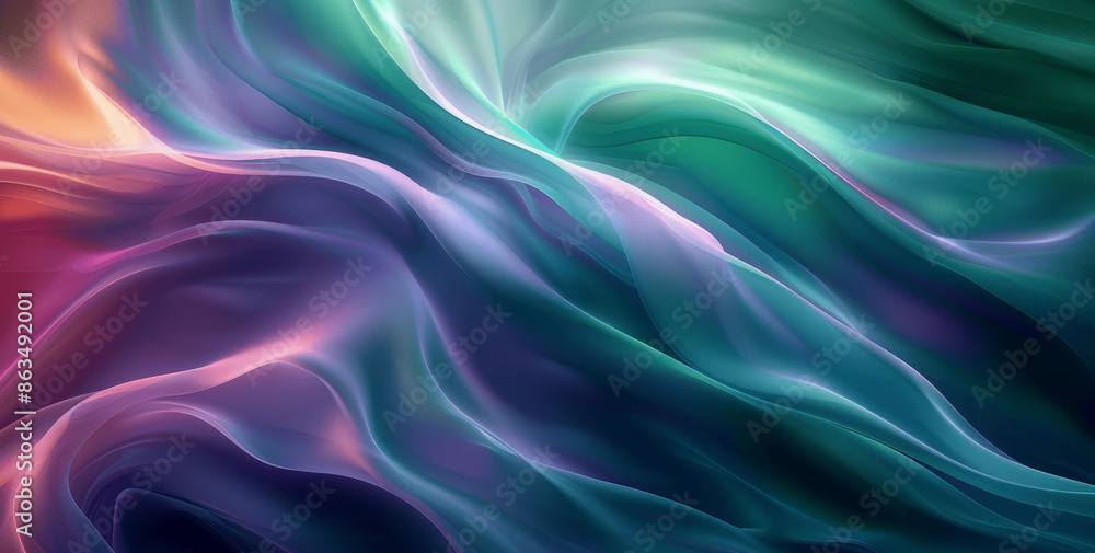 Abstract Blue and Purple Wave Lines Digital Art Background with Glowing Effect Abstract Blue and Purple Wave Lines Digital Art Background with Glowing Effect