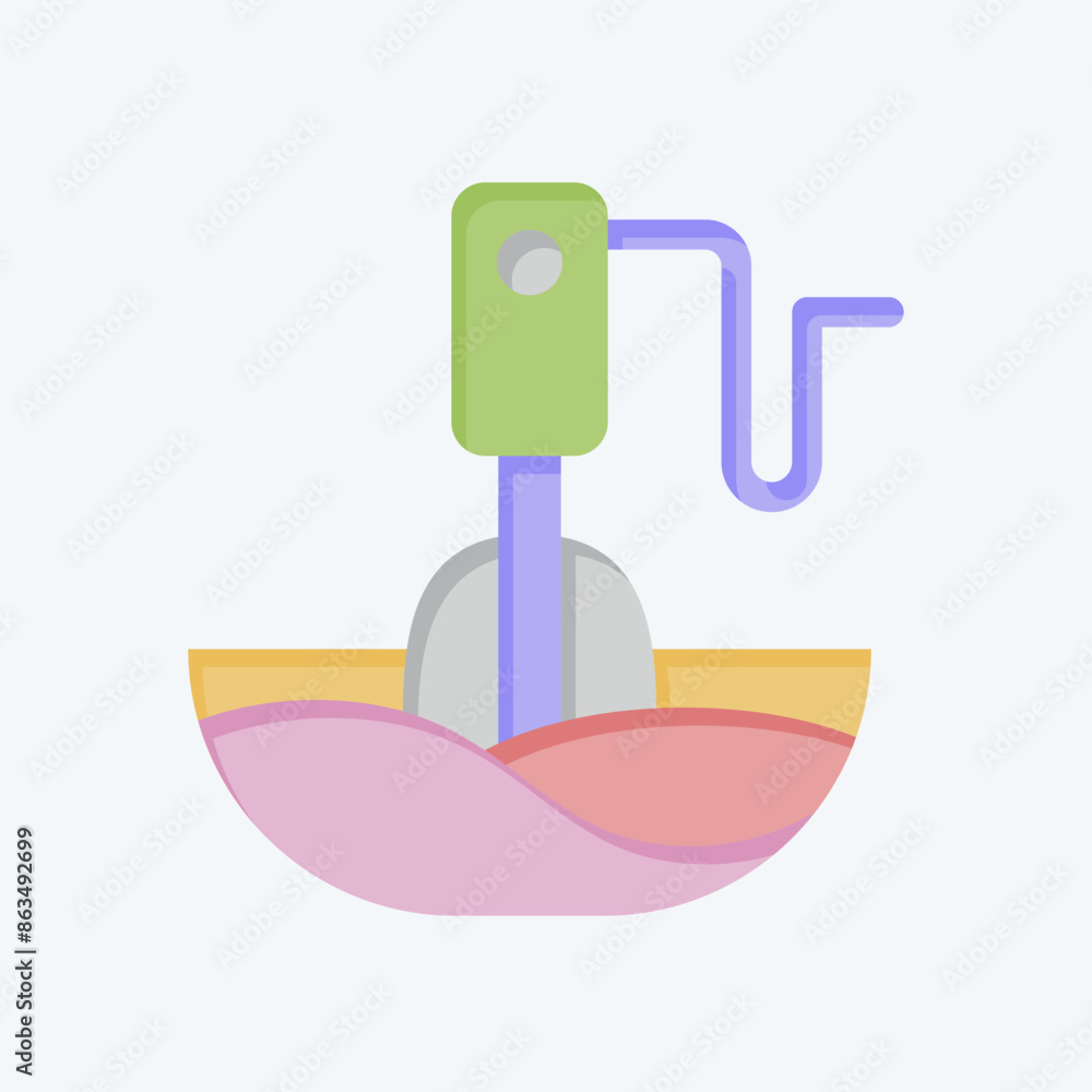 Fototapeta premium Icon Hand Blender. related to Kitchen Tool symbol. flat style. simple design illustration
