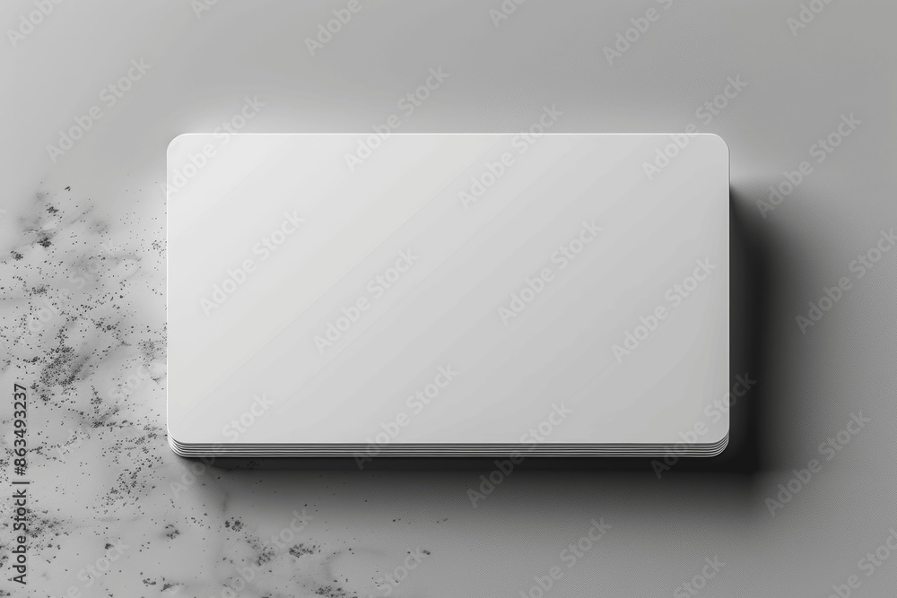 High Resolution Blank White Business Card Mockup on Grey Background 3D Rendered Horizontal Front and Back High Resolution Blank White Business Card Mockup on Grey Background 3D Rendered Horizontal Front and Back