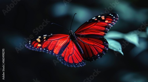 butterfly on black background HD 8K wallpaper Stock Photographic Image  