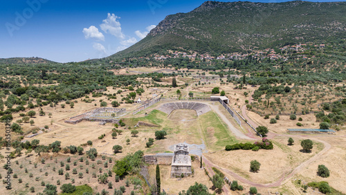 The ancient city of Messini in Peloponnese, Greece.
