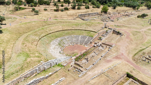 The ancient city of Messini in Peloponnese, Greece. 