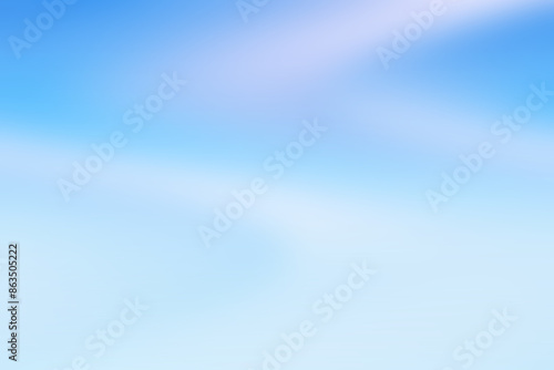 Abstract backdrop bright blue sky and clouds light blue blurred background. With copy space.	