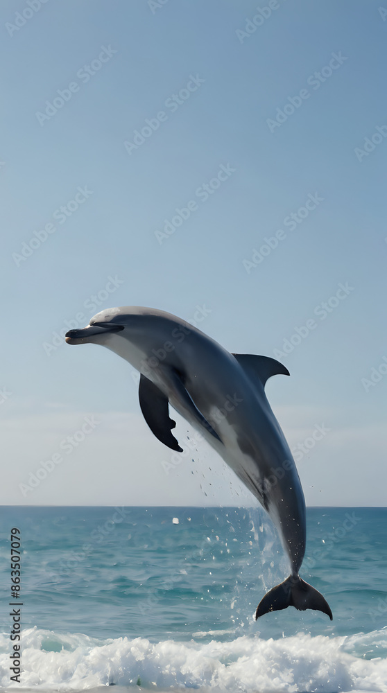 Fototapeta premium dolphin jumping out of the water