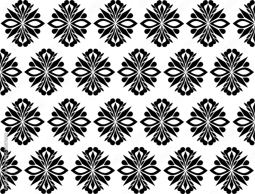 Elegant plant motif pattern design, damask motif wallpaper design, vector pattern design with a beautiful classic theme Elegant plant motif pattern design, damask motif wallpaper design, vector pattern design with a beautiful classic theme